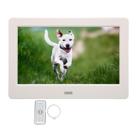7inch HD Digital Photo Frame Clock Calendar MP3 Music Photo Playback Dual Control Electronic Photo Album 100‑240V UK Plug
