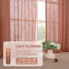 LAMIT Terracotta Linen Boho Curtains 84 inch Length 2 Panels,