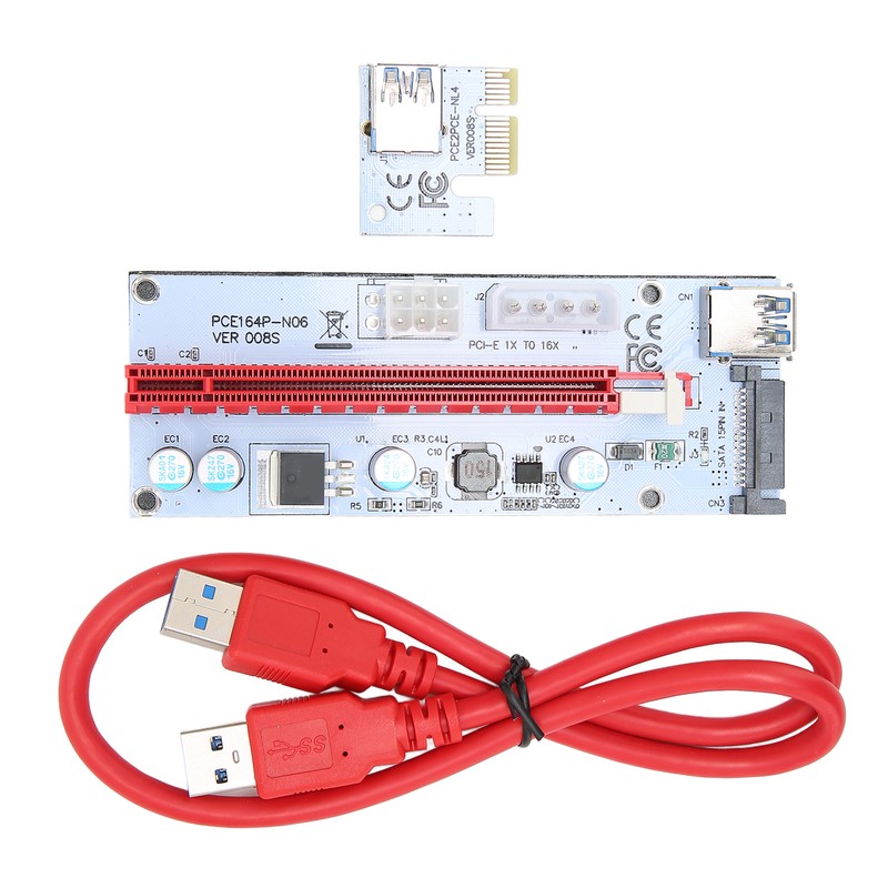 PCIE Riser Adapter Card 1X to 16X 3 Interface Easy