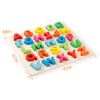 Coogam Wooden Alphabet Puzzle – ABC Letters Sorting Board Blocks