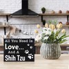 JennyGems Shih Tzu Sign, All You Need is Love and