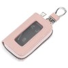 SENDEFN Universal Leather Car Key Fob Case with Clear Window