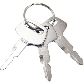 SPJIUQI 3PCS Ignition Keys HD62 MT40266850 41307-00007 Compatible with New Holland Mini-Excavator Case Bobcat 316 Mini-Excavator Sunward 70 90 Excavator