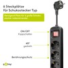 Goobay 51290 AC Power Strip with Switch, 1.5 m Cable