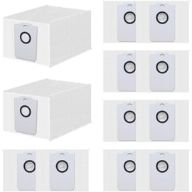 Pack de 12 bolsas de repuesto para eliminación automática de suciedad compatibles con Conga 8290/2499 Clean Base DustBin