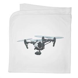 Azeeda 'Camera Drone' Cotton Baby Blanket/Shawl (BY00028250)