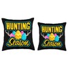 Hunting season heff hunting hilarious design Throw Pillow