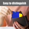 Pack of 16 Anti-Demagnetization Card Holders, 1 Piece Label Sticker,