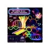 Pack de 100 Pulseras Neón Luminosas y Fluorescentes con Conectores