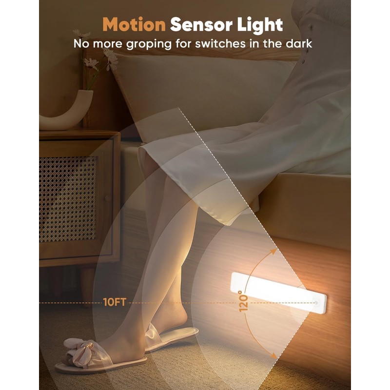 Under Cabinet Lighting, 3 Color Temperatures Motion Sensor Light Indoor