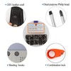Alloypro 120Pcs Black Chicago Screws Assorted Kit 8Size Gun Metal