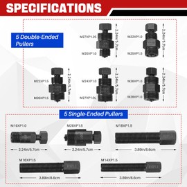 DASBET 10PCS Motorcycle Flywheel Puller | Fly Wheel Puller | Small Engine Flywheel Puller Tool, Universal Flywheel Puller Set Compatible for Yamaha Kawasaki Honda Suzuki