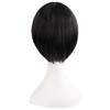 MapofBeauty Equipped With Double Ponytail Hair Accessories Cosplay Wigs (Black)