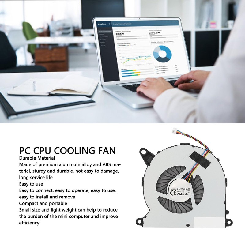 BSC0805HA-00 Replacement CPU Cooling Fan for NUC8 NUC8i7BEH NUC8i5BEH NUC8i5BEK