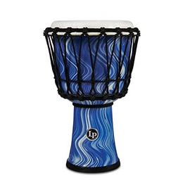 Latin Percussion World Collection Circle Djembe, Blue Marble, 7-inch (LP1607BM)
