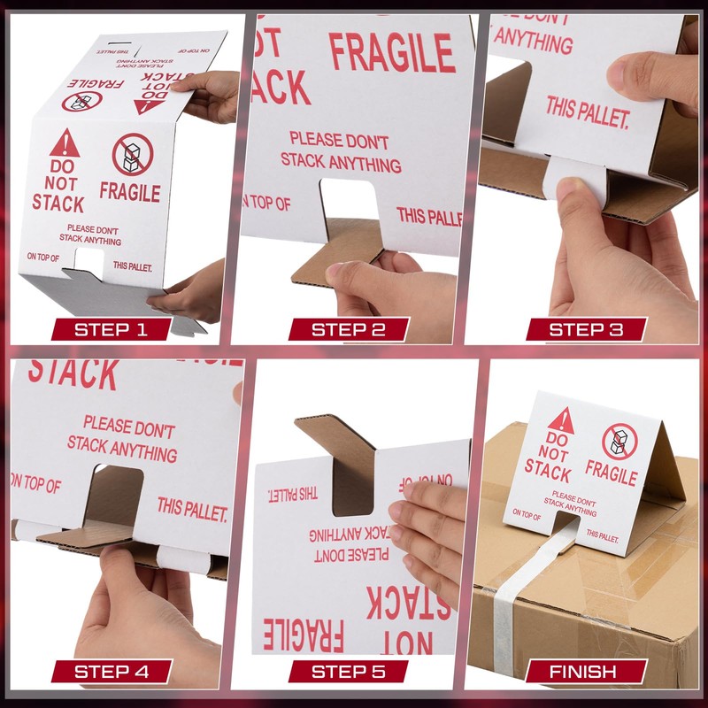Dunzoom 60 Pcs Do Not Stack Pallet Cones 8 x
