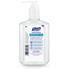 Purell Advanced Hand Sanitizer Refreshing Gel, 8 oz Pump Bottle