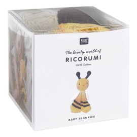 Ricorumi Baby Blankies Bee Crochet Kit with Filling