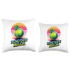 90s Vintage Honeydew Melon Throw Pillow