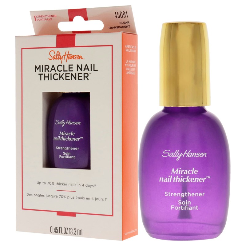 Sally Hansen Miracle Nail Thickener™, Nail Strengthener, Includes Calcium and