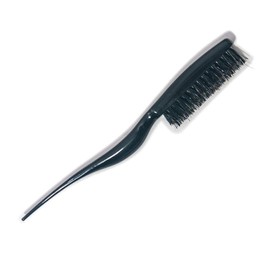 1 Piece Teasing Brush Boar Bristle Hair Brush for Volume Hair Scalp Massage,Teasing Brush with Tail Handle for Back Brushing, Back Combing, Creating Volume, Teasing and Slicking Your Hair Back (black)