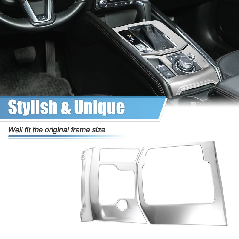 X AUTOHAUX Car Gear Shift Frame Cover Trim Set Interior