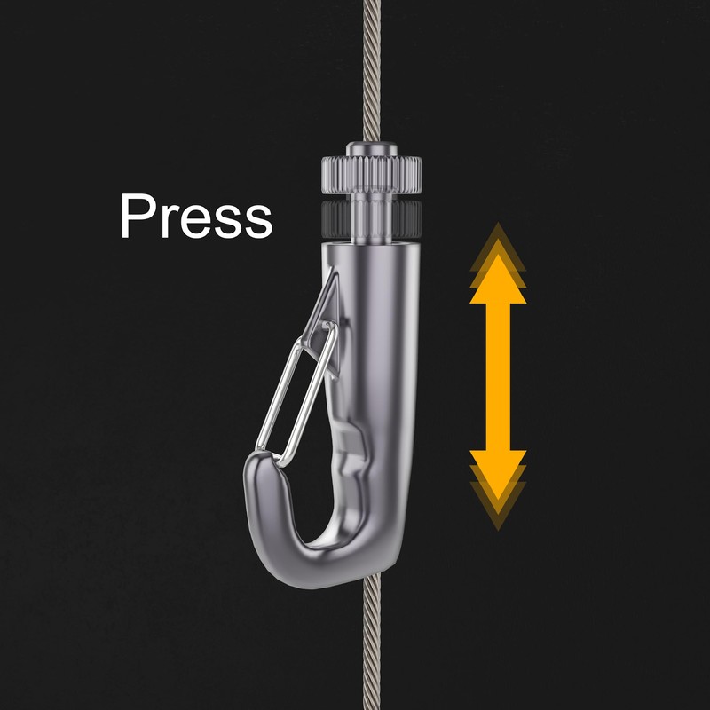 JUNMORE Picture hanging hooks for Picture hanging systems Self-gripping hook