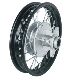 10" Rear Front Wheel Rim Assembly 12mm 50cc 70cc 90cc 110cc Dirt Pit Pro Trail Bike CRF50 DRZ70 PW50 BBR50 TTR50 DRZ50 SSR 2.50-10 1.4x10 for Rear Drum Brake (Front And Rear Combo, With Drum Brake)