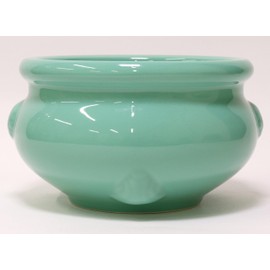 Incense Burner, Flat Bottom Incense Burner, Celadon (5 inches) | Buddhist Buddhist Altar Supplies, For Hand Memorial Urn