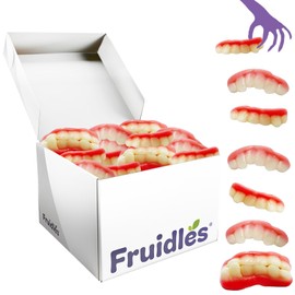 Fruidles Gummi Teeth Candy, Delicious Fruit Flavors Gummies (17.6 Pounds)