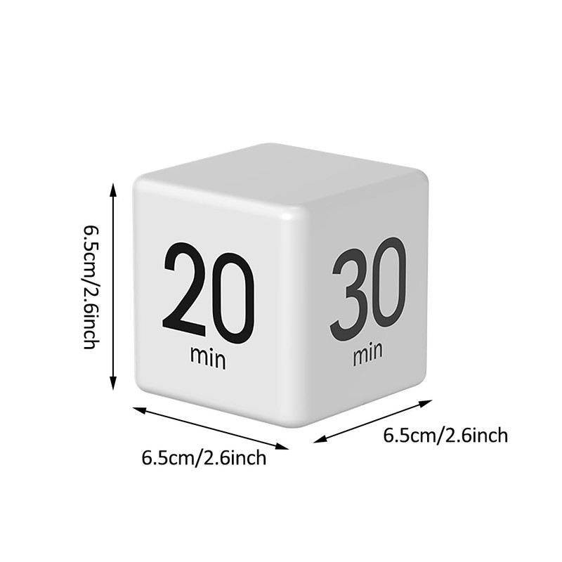 MOBXPAR Cube Timer, Gravity Sensor Flip Timer for Study, Work,