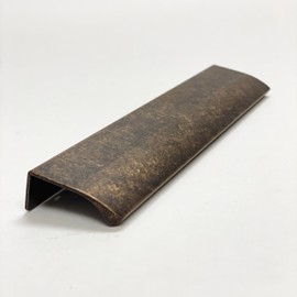 Antique Bronze Edge Drawer Pull Edge Tab Pull - Lipped Edge Tab Cabinet Hardware Furniture Knob and Pulls (13-3/4" Pull)