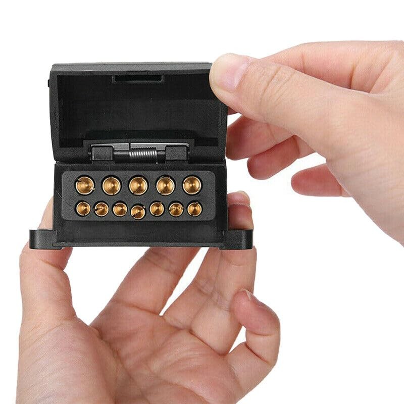 TooToo 12 Pin Flat Trailer Socket Plug Set Connector Trailer