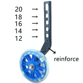 YJIA a Pair of Children's Bicycle Riding Flash Silent Training Wheels, Suitable for 12-20 inch Single Speed Bicycles (blue11)