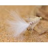 Weighted Bead Head Woolly Bugger White Streamer Fly w/Flash Tied