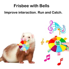 6 Pack Ferret Chew Toys Ferret Bell Balls Squeaker Toys Squeak Toy Teething Pet Toy Durable Knotted Tug of war Toy Cotton Chew Toys Exercise Scratch Toy Interactive Cat Dog Rope Toy Set Small Animals