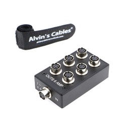 Alvin's Cables 4 Pin Female Hirose HR10A-7R-4S Splitter Box for Sound Devices 688 633 Zoom F8 Adapter