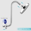 Nuodan Shower Head Extension Arm with Flange, S Shaped High