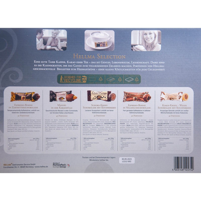 Selection Box Hellma 60000138 5 x 40 Pieces