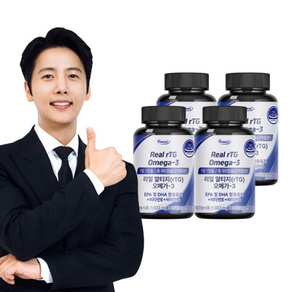 Real RTG Omega 3 x 4 bottles (12 months' supply)