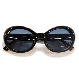 MERRY PLEASURE Sunglasses, Men's, Women's, Date Glasses, Oval Kurt Cobain, Nirvana Nirvana Latata Sunglasses, Black x Smoke