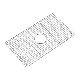CIPOTAL 27.5 in. x 15.5 in. Centre Drain Sink Protector with Supersoft Silicone Feet in 304 Grade Stainless Steel