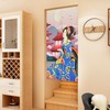 LIGICKY Japanese Style Thick Linen Noren Long Curtains Geisha in