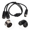 DIN 4PIN to 2DIN 4PIN Adapter Cable Professional Male to