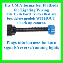 fits Ford 11-16 CM Truck Bed Cab Chassis Pigtail Blue Adapter Harness Wiring