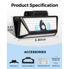 LIFENGSOLER Large Clip on Solar Lights Outdoor, 208 LEDs 1000Lum