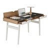Techni Mobili Compact Multiple Storage Computer Desk, 51x23.5x30, Walnut