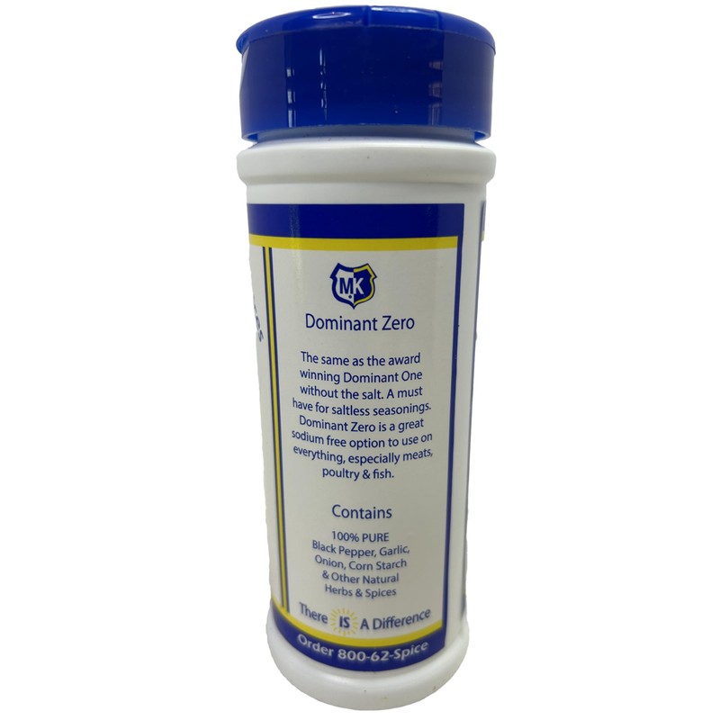 Marion-Kay Dominant Zero Seasoning, Salt-Free Spice Blend, 6 oz, Kosher,