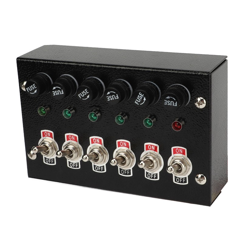 Marine Boat Rocker Switch Panel DC12 to 24V 6 Gang