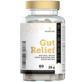 Golden Tree Gut Relief – Herbal Supplement with Chinese Star Anise, Licorice Root and Enzyme Blend – Quercetin & Trans-Resveratrol – 60 Vegetarian Capsules